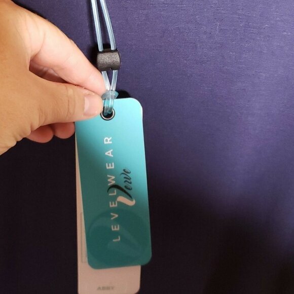 levelwear Womens New Navy Short Sleeve Activewear Top Small - Picture 6 of 7